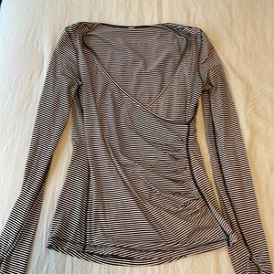 Lululemon striped stretchy top.